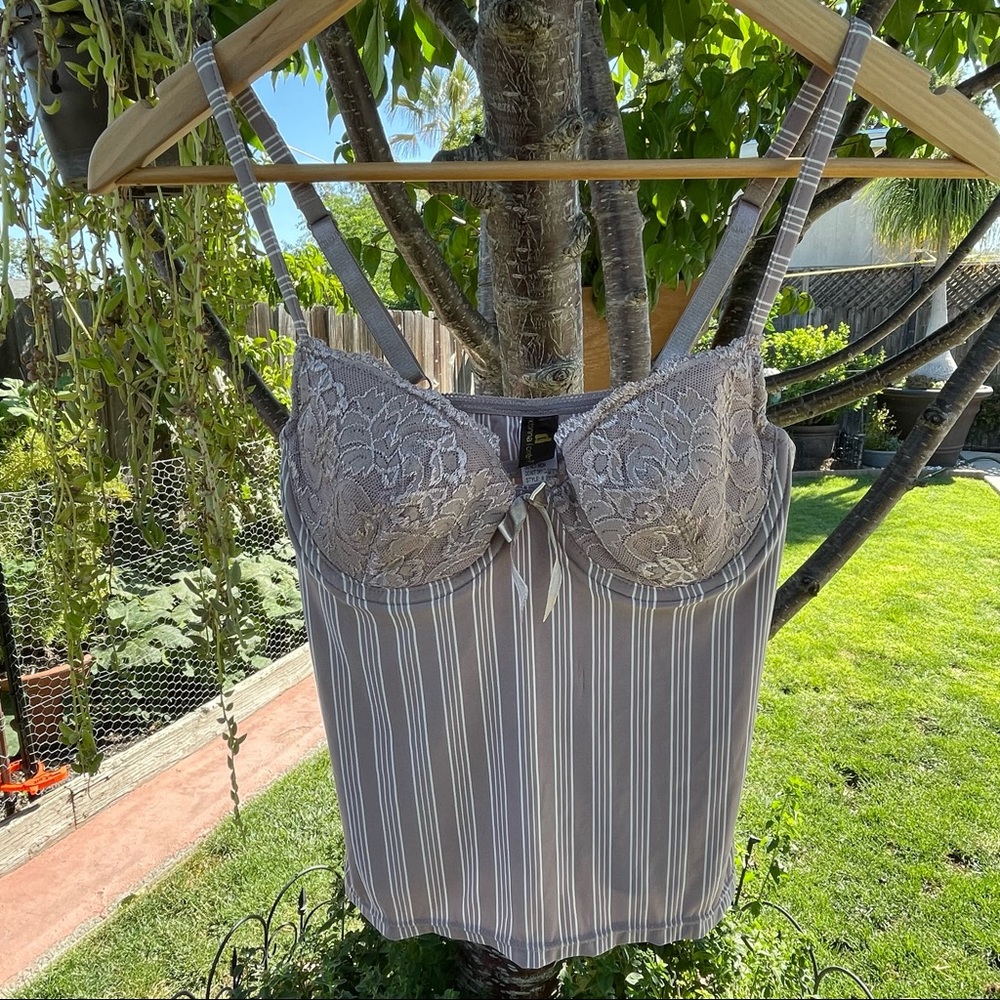 Donna L’oren | Striped Intimates Underwire Bra Top